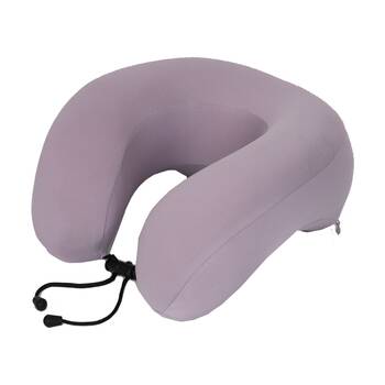 Tosca Memory Foam Neck Cush Travel Support Pillow U-Shaped Lavender