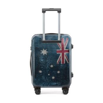 Tosca Australiana Suitcase Hard Shell?Travel Luggage Australian Flag Small 55cm
