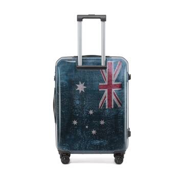 Tosca Australiana Suitcase Hard Shell?Travel Luggage Australian Flag Medium 66cm