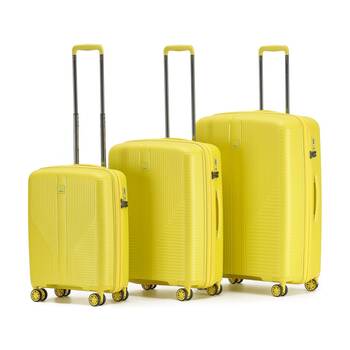 3pc Tosca F-Lite Suitcase Set Hard Shell?Lightweight Travel Luggage Yellow