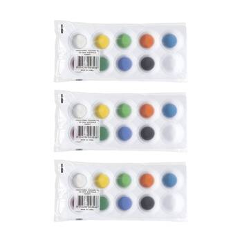 3PK Educational Colours Tempodisc 09 Colour Palette Tray Set Kids Art/Craft