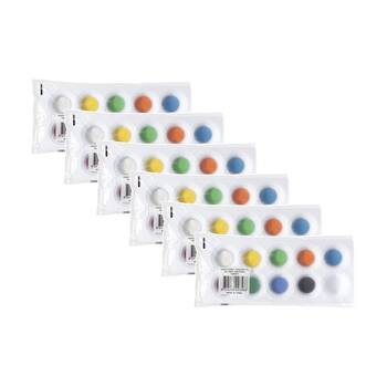 6PK Educational Colours Tempodisc 09 Colour Palette Tray Set Kids Art/Craft