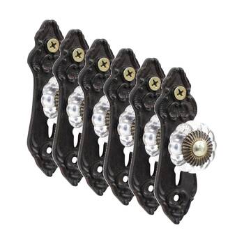 6PK LVD LaPorte Bronze Hook Vintage Home Wall Decoration 9.5x3x3.3cm