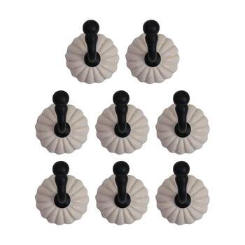 8PK LVD Chloe Pink Resin Flower Hook Home Wall Decoration 5x5.2x6cm