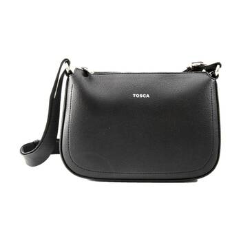 Tosca Crossbody Bag Textured Adjustable Strap Everyday Handbag Black