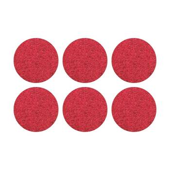 6PK Glomesh Regular Speed Spray Bufffing Machine Floor Pad Red 200mm