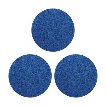 3PK Glomesh Regular Speed Cleaning Light Scrubbing Machine Floor Pad Blue 330mm