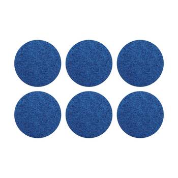 6PK Glomesh Regular Speed Cleaning Light Scrubbing Machine Floor Pad Blue 330mm
