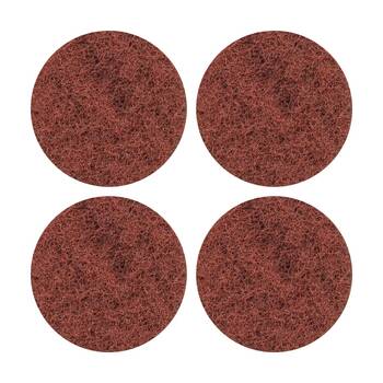 4PK Glomesh Regular Speed Dry Stripping Machine Floor Pad Brown 400mm