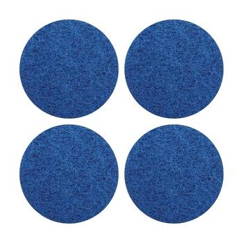 4PK Glomesh Regular Speed Cleaning Light Scrubbing Machine Floor Pad Blue 425mm