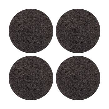 4PK Glomesh Regular Speed Stripping Machine Floor Pad Black 500mm
