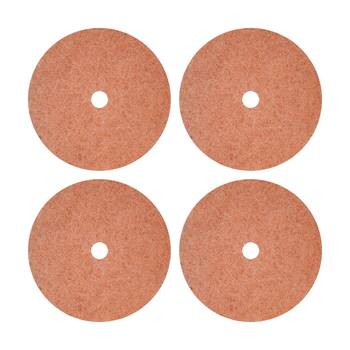 4PK Glomesh Pre Burnish Open Weave Floor Pad For Auto Scrub Coral 425mm