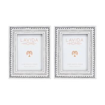 2PK LVD 5x7 Inch Tribal Luxe Table/Wall Decor Picture/Photo Frame 24x19x2cm