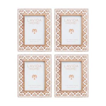 4PK LVD 5x7 Inch Saffra Table/Wall Hanging Picture/Photo Frame 24.5x19.5x2cm