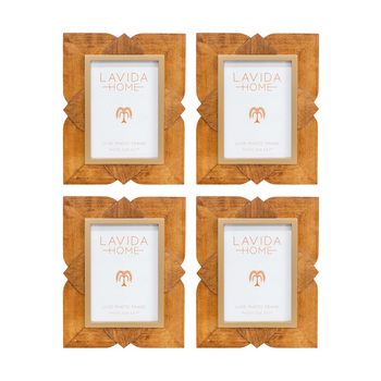 4PK LVD 5x7 Inch Moroque Table/Wall Hanging Picture/Photo Frame 26x20.5x2cm