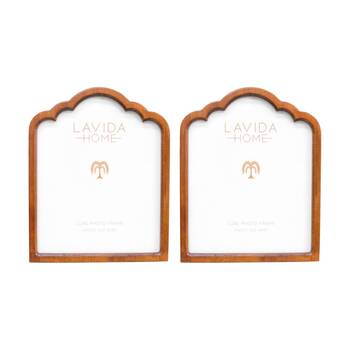 2PK LVD 8x10 Inch Table/Wall Hanging Arched Picture/Photo Frame 27x21.5x2cm