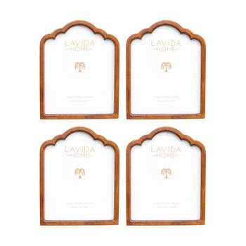 4PK LVD 8x10 Inch Table/Wall Hanging Arched Picture/Photo Frame 27x21.5x2cm