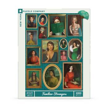 1000pc New York Puzzle Company Familiar Strangers Portrait Gallery Jigsaw