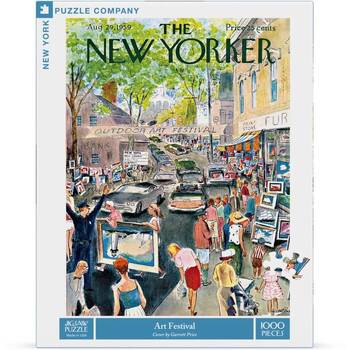 1000pc New York Puzzle Company Art Festival Vintage Magazine Cover Jigsaw