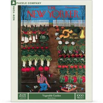 1000pc New York Puzzle Company Vegetable Garden Vintage New-Yorker Cover Jigsaw