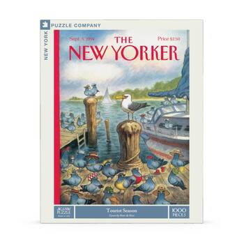 1000pc New York Puzzle Company Tourist Season New-Yorker Cover Jigsaw