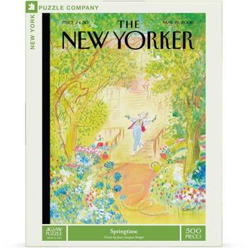 500pc New York Puzzle Company Springtime Garden Vintage New-Yorker Cover Jigsaw