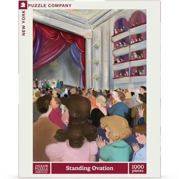 1000pc New York Puzzle Company Standing Ovation Theatre Audience Scene Jigsaw