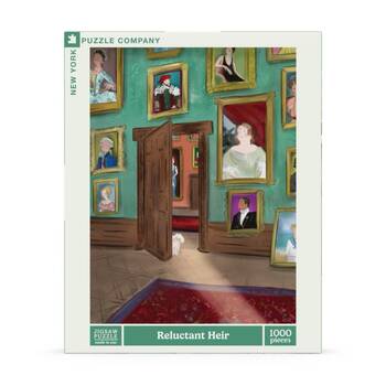 1000pc New York Puzzle Company Reluctant Heir Portrait Gallery Scene Jigsaw