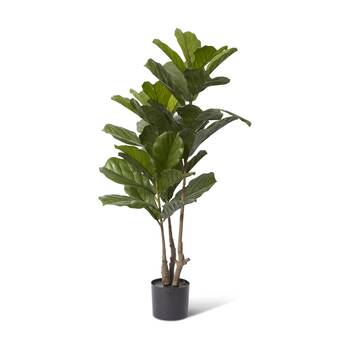 E Style Fiddle Tree Outdoor Artificial Plant Decor Green 65x65x122cm