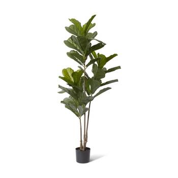 E Style Fiddle Tree Outdoor Artificial Plant Decor Green 75x75x168cm