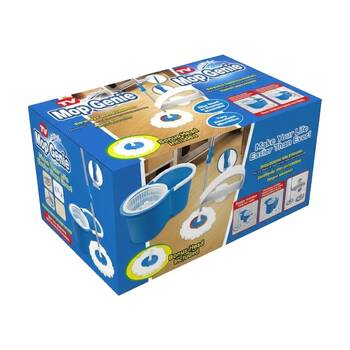 ASTV Mop Genie Cleaning SystemW/ Bonus Head Household Floor Care Assorted