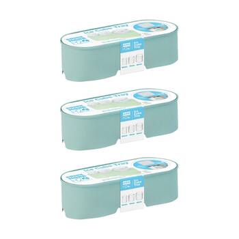 3PK Braz Silicone 3 Size Ice Cube Tray W/ Lids 60x70x82mm Assorted