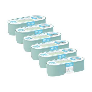 6PK Braz Silicone 3 Size Ice Cube Tray W/ Lids 60x70x82mm Assorted