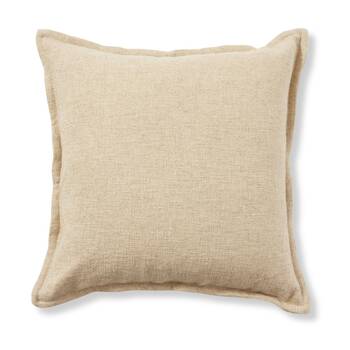 E Style Imani Cushion Contemporary Decorative Throw Pillow Beige 60x60cm