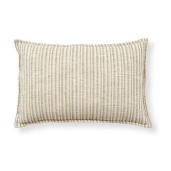 E Style Makena Cushion Textured Linen Blend Throw Pillow Green 60x40cm