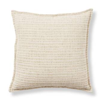 E Style Makena Cushion Textured Linen Blend Throw Pillow Natural 50x50cm