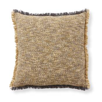 E Style Bamidele Cushion Cotton Blend Textured Throw Pillow Blue 60x60cm