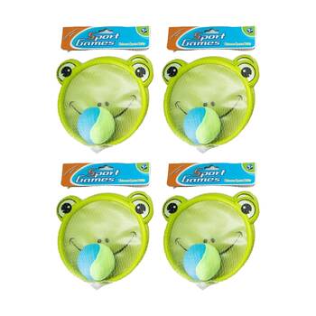 4x 2pc Sport Games Soft Outdoor Ball Toss And Catch Toy 3y+ Assorted