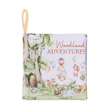 Tiny Wonders Woodland Adventures Cloth Baby Book Blue Polyester