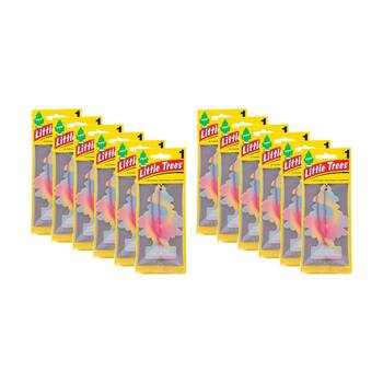 12PK Little Trees Hanging Car Vehicle Air Freshener Cotton Candy Scent