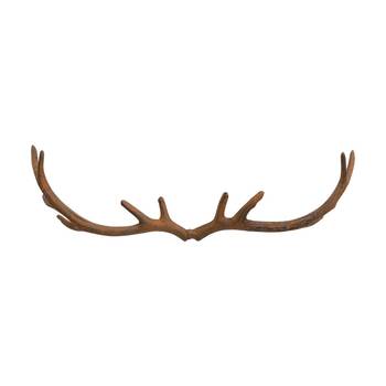 LVD Wide Deer Antlers Hooks Home Wall Decoration Rustic Decor 47.5x6.5x15.5cm