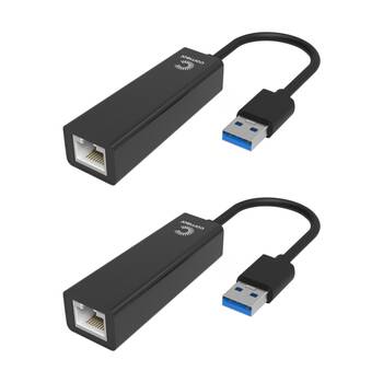 2PK Comsol USB 3.0 to Gigabit Ethernet Network Computer Adaptor Black