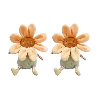 2x Urban Products Sunflower Soft Toy Yellow Kids Cuddly Plush 20cm