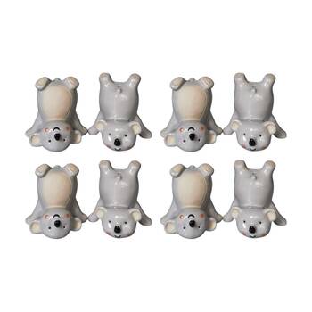 4x 2pc Urban Products Koala Handstand Salt & Pepper Shakers Grey Decorative Set