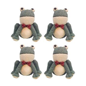 4x Urban Products Frog Green Plush Doorstopper Decorative Decor 28cm
