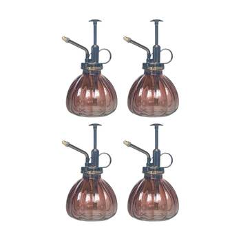 4x Urban Products Glass Water Mister Dusty Rose Decorative Spray Bottle 16cm