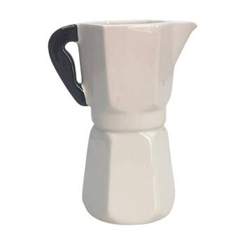 Urban Products Coffee Pot White Ceramic Vase Kitchenware 16cm