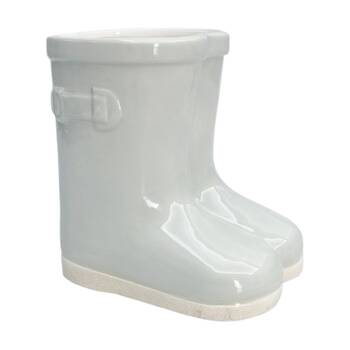 Urban Products Gumboot Planter Sage Glossy Finish Ceramic Home Decor 15cm