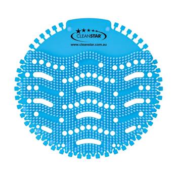 250pc Cleanstar Individually Packaged Urinal Screens Ocean Scent Blue