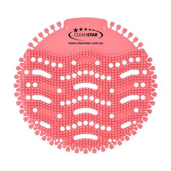 250pc Cleanstar Individually Packaged Urinal Screens Strawberry Scent Pink